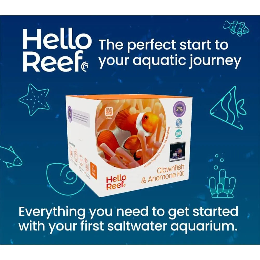 Hello Reef Clownfish & Anemone Aquarium Kit