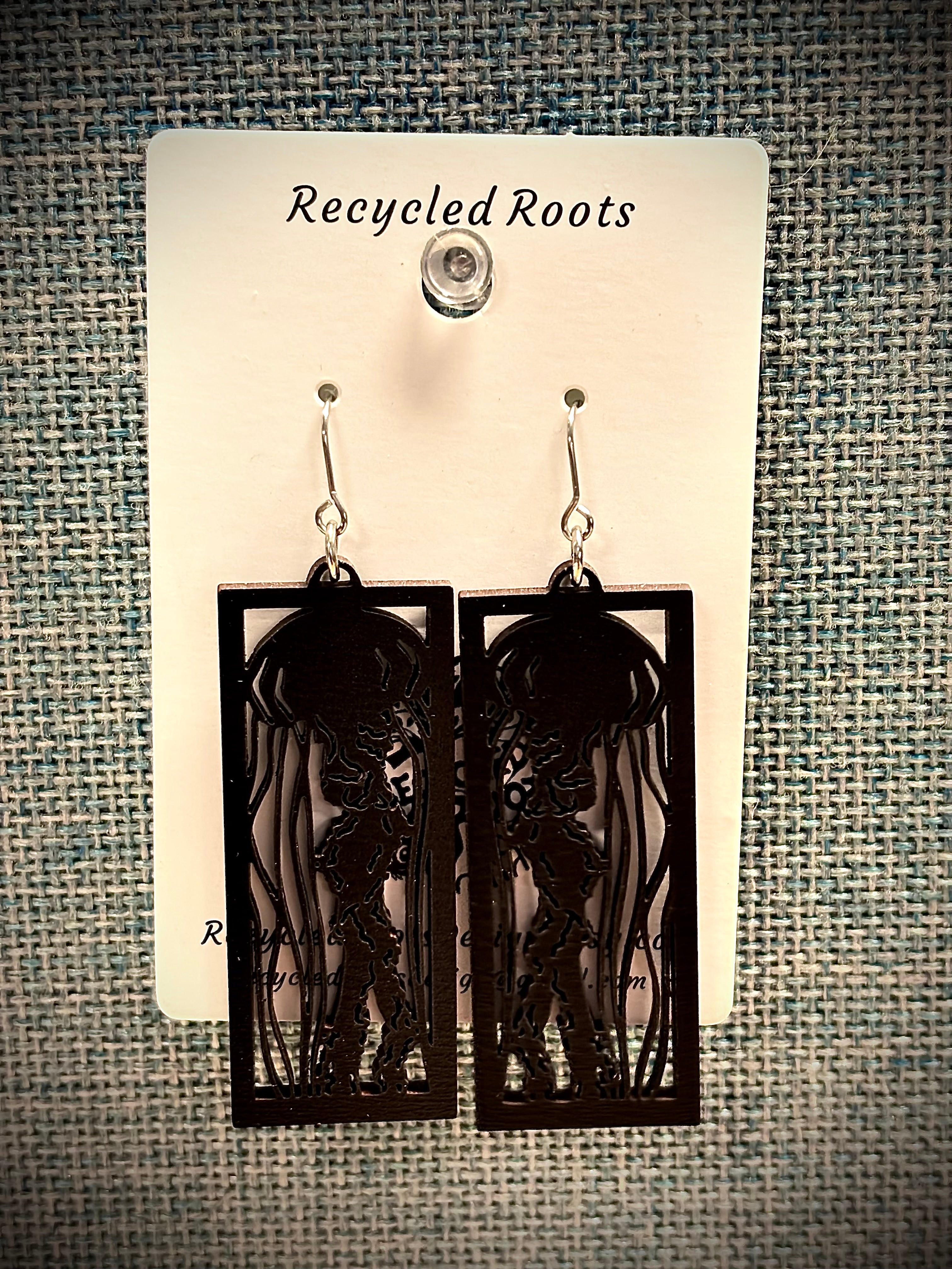 Recycled Roots Jellyfish Earrings