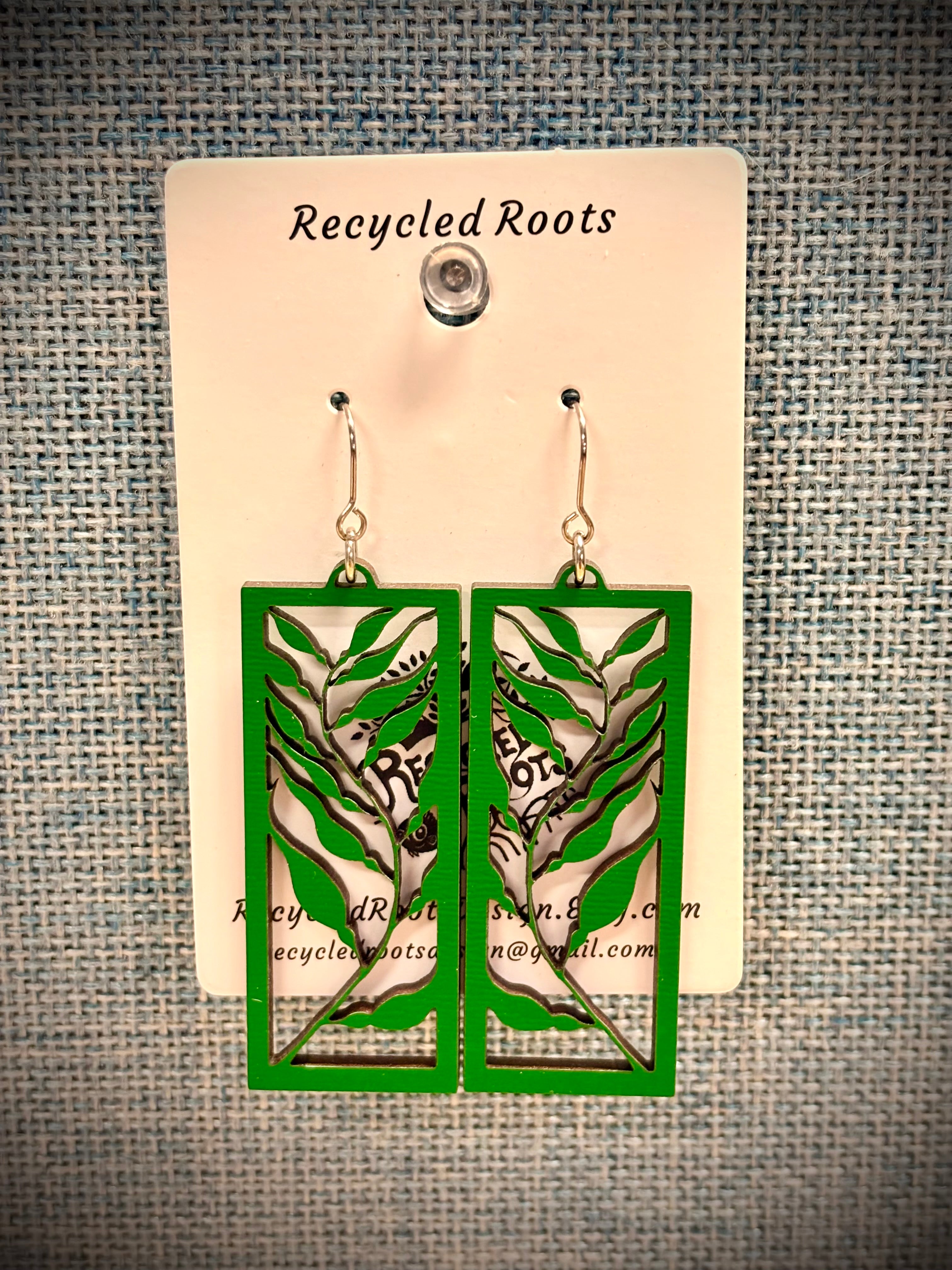 Recycled Roots Kelp Earrings