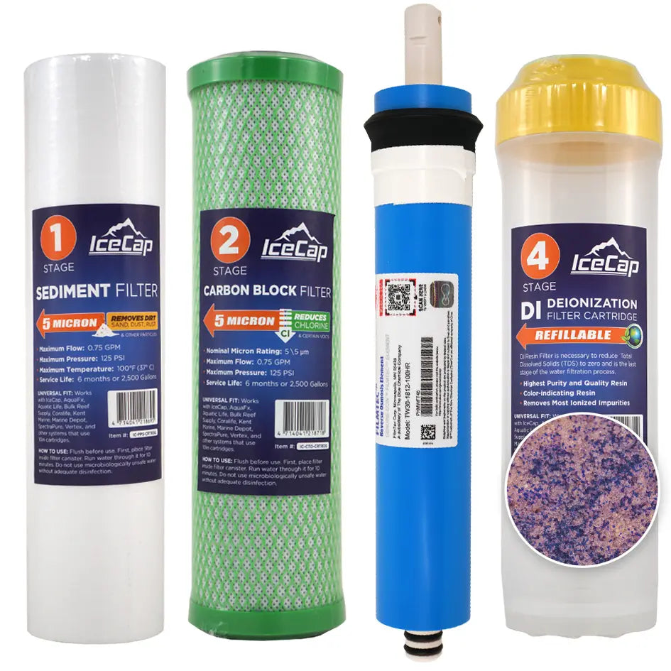 IceCap 150 GPD Reverse Osmosis RO/DI Water Filtration System