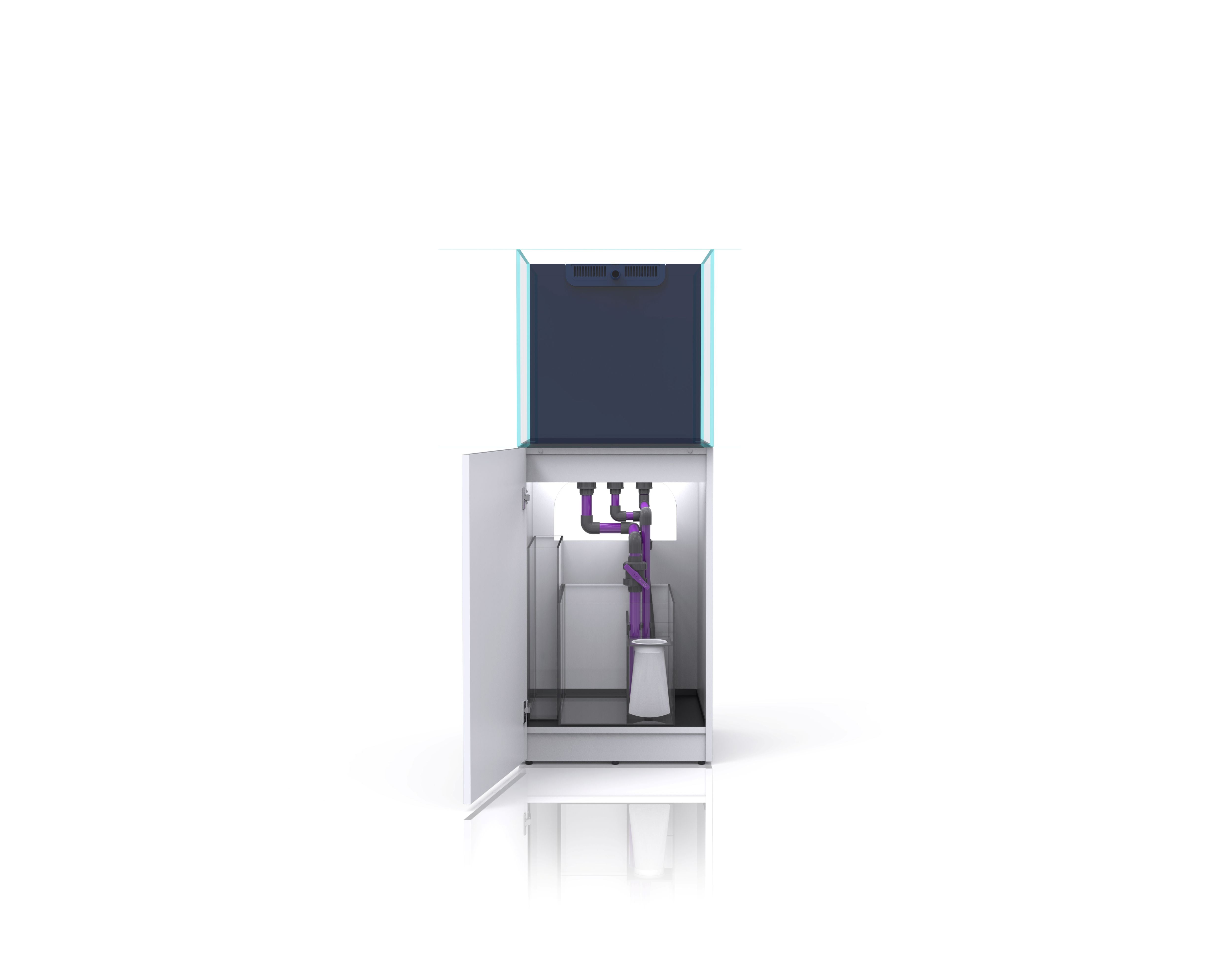 Nyos OPUS G2 200 44 Gallons Aquarium with Slim-Line Cabinet (Aquarium, Plumbing, Sump & Stand Kit)