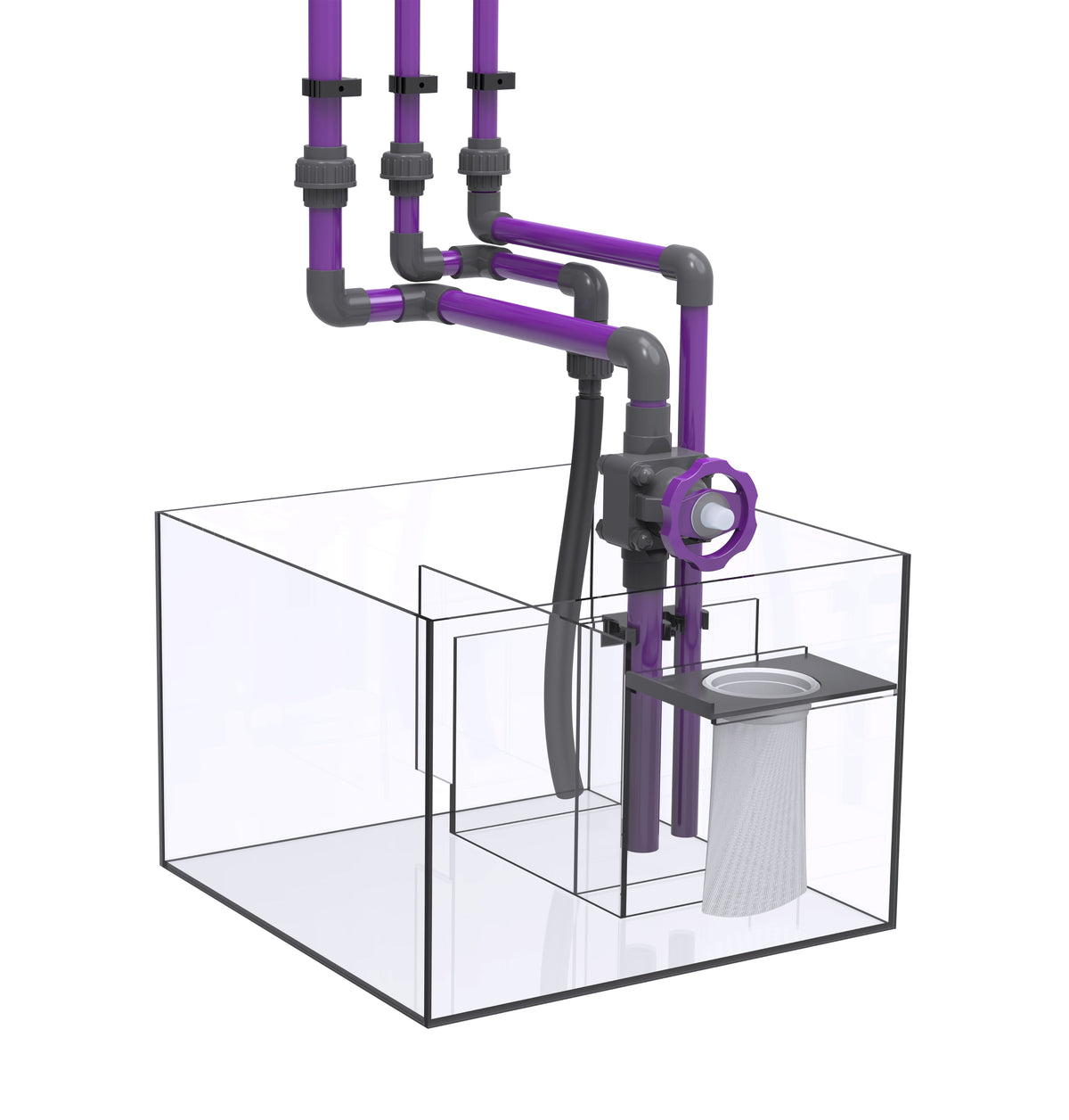 Nyos OPUS G2 300 69 Gallon Aquarium w/ Slim-Line Cabinet (Aquarium, Plumbing, Sump & Stand Kit)