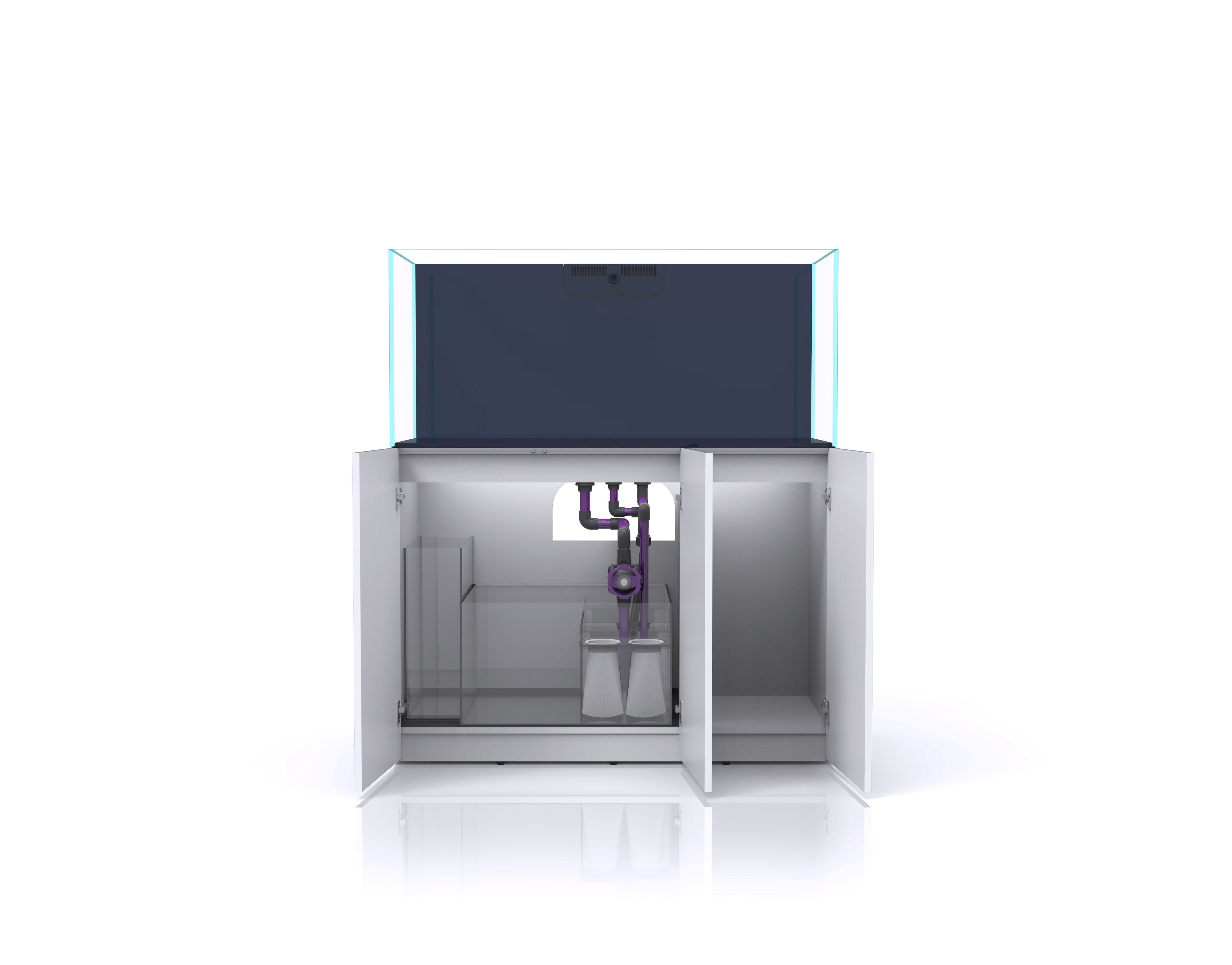 Nyos OPUS G2 440 100 Gallons Aquarium with Slim-Line Cabinet (Aquarium, Plumbing, Sump & Stand Kit)