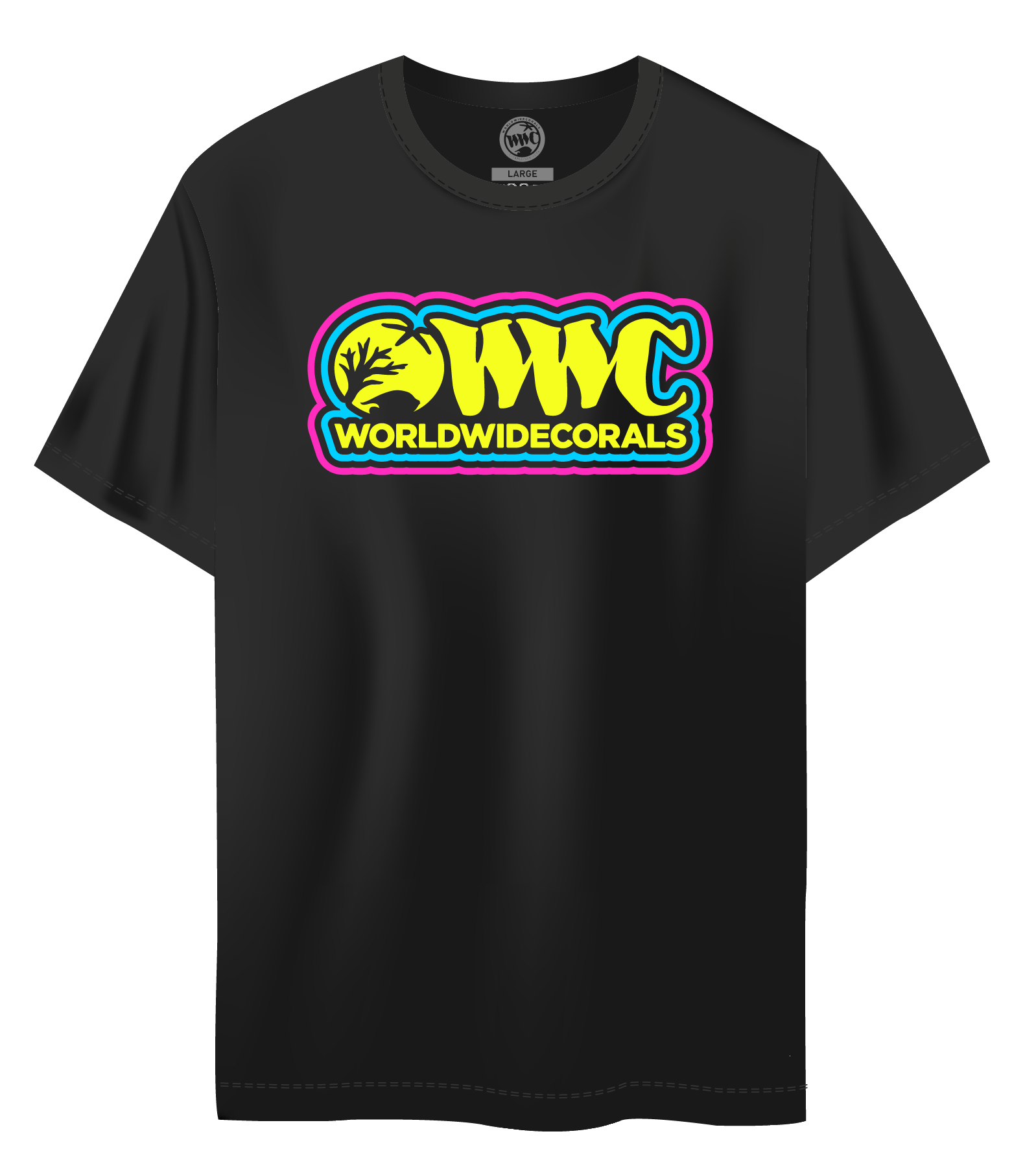 WWC Triple Patch T-Shirt Neon