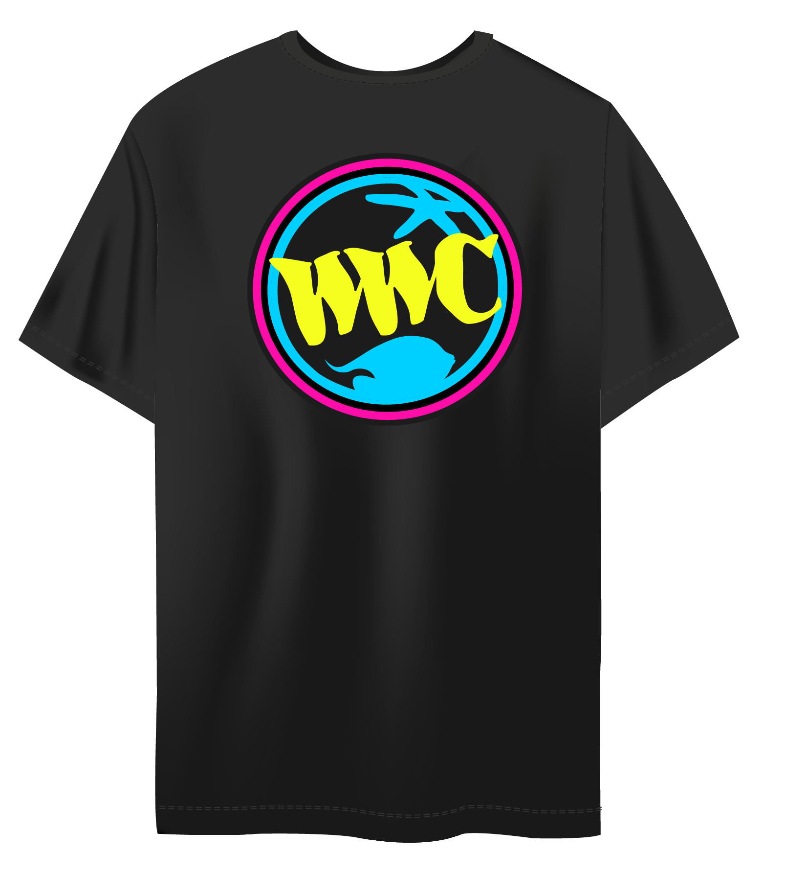 WWC Neon Seal T-Shirt Black