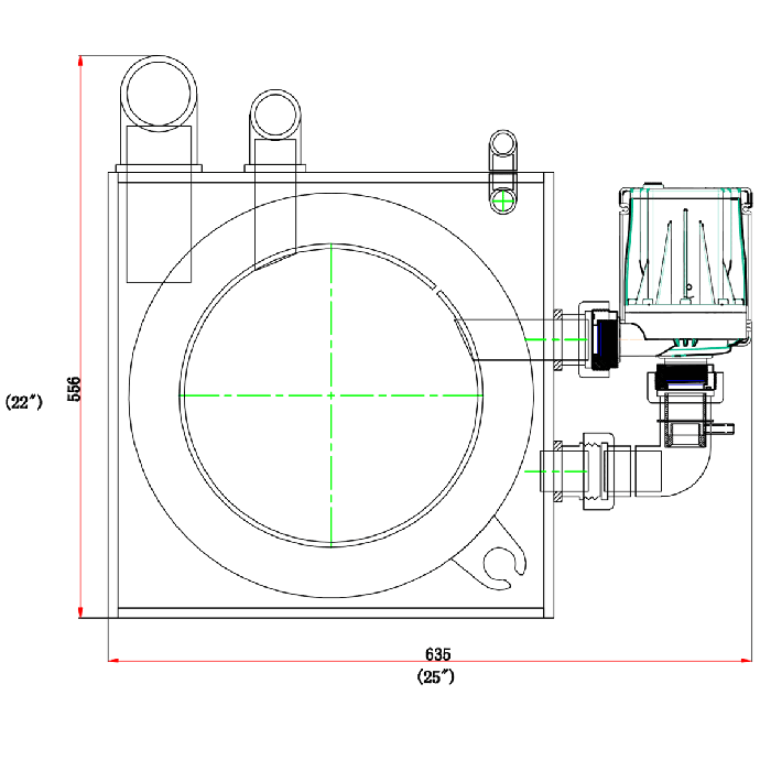 Octo SRO 8000EXT Light Commercial Protein Skimmer