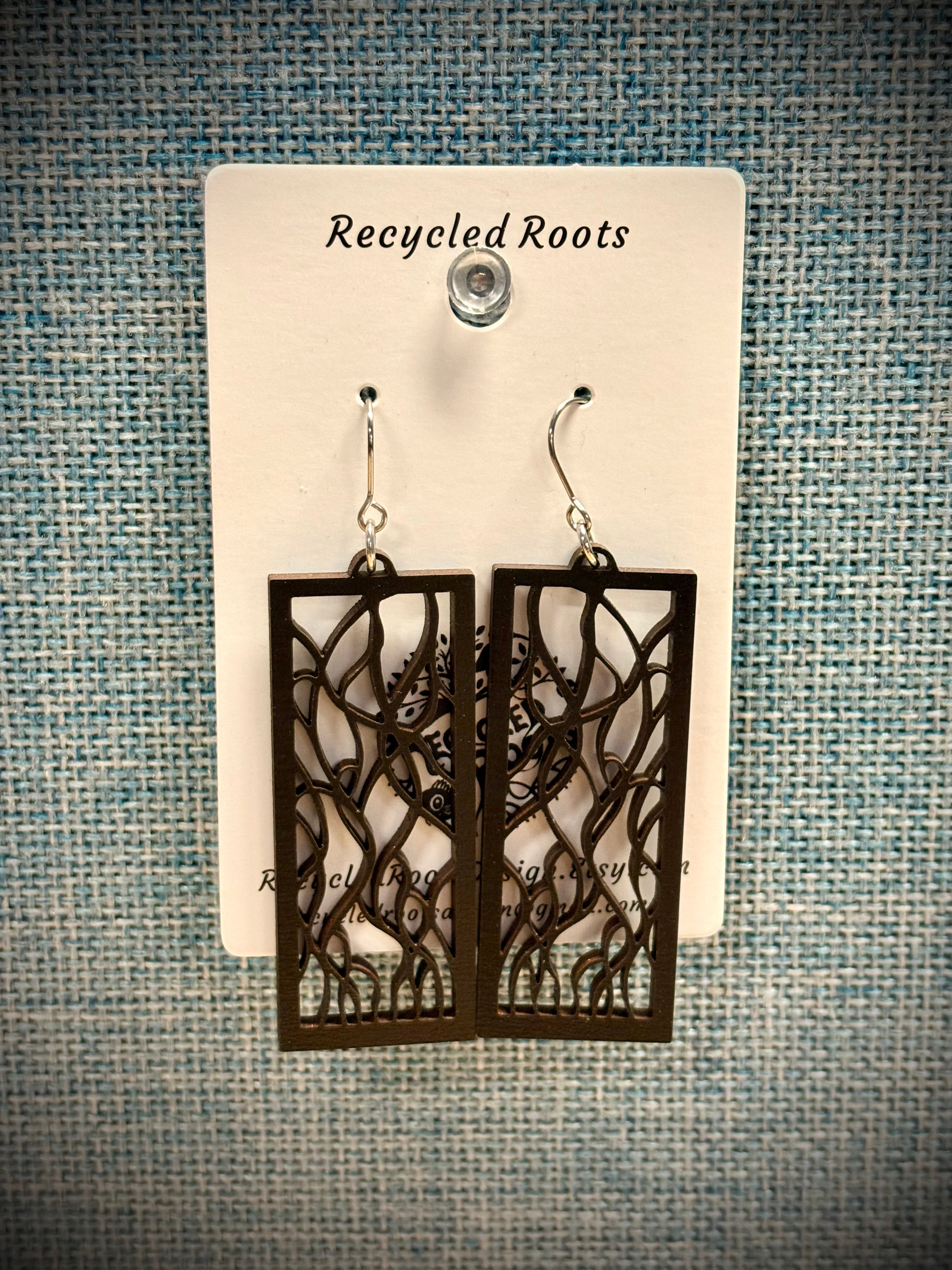 Recycled Roots Wave Earrings