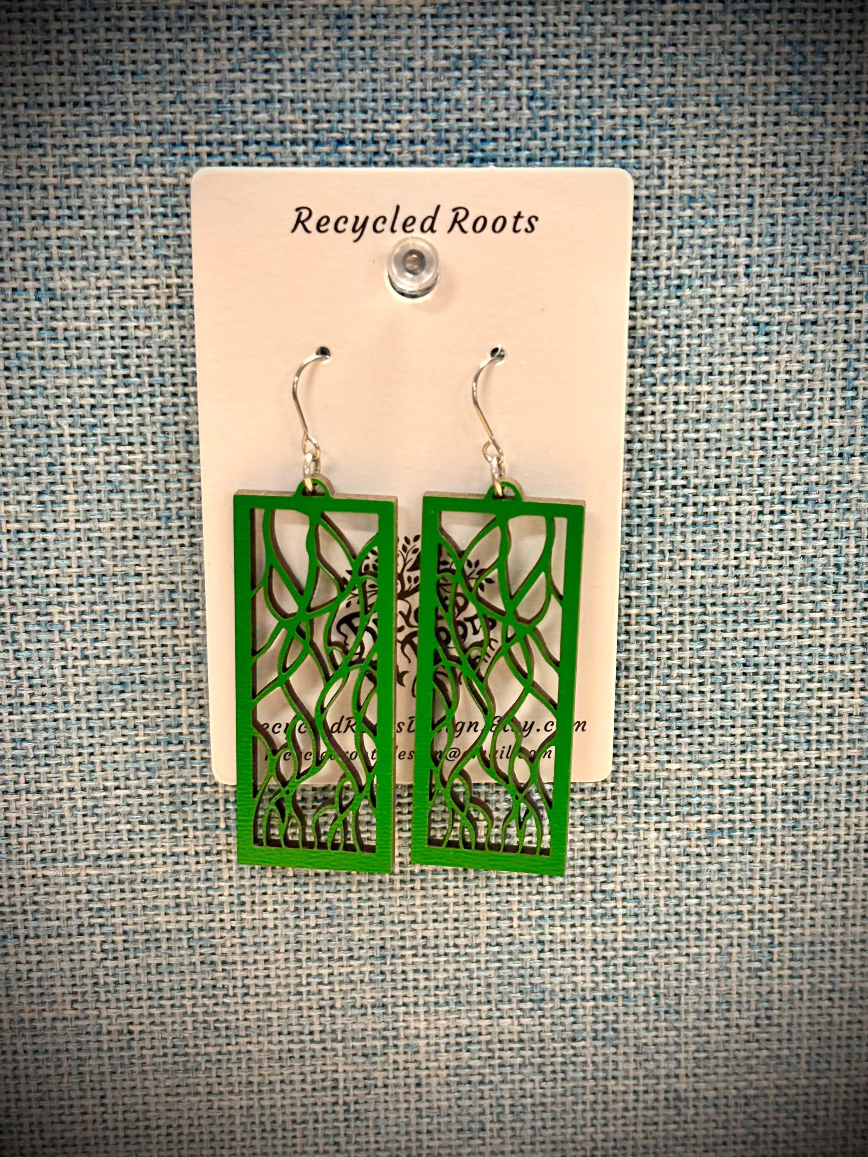 Recycled Roots Wave Earrings
