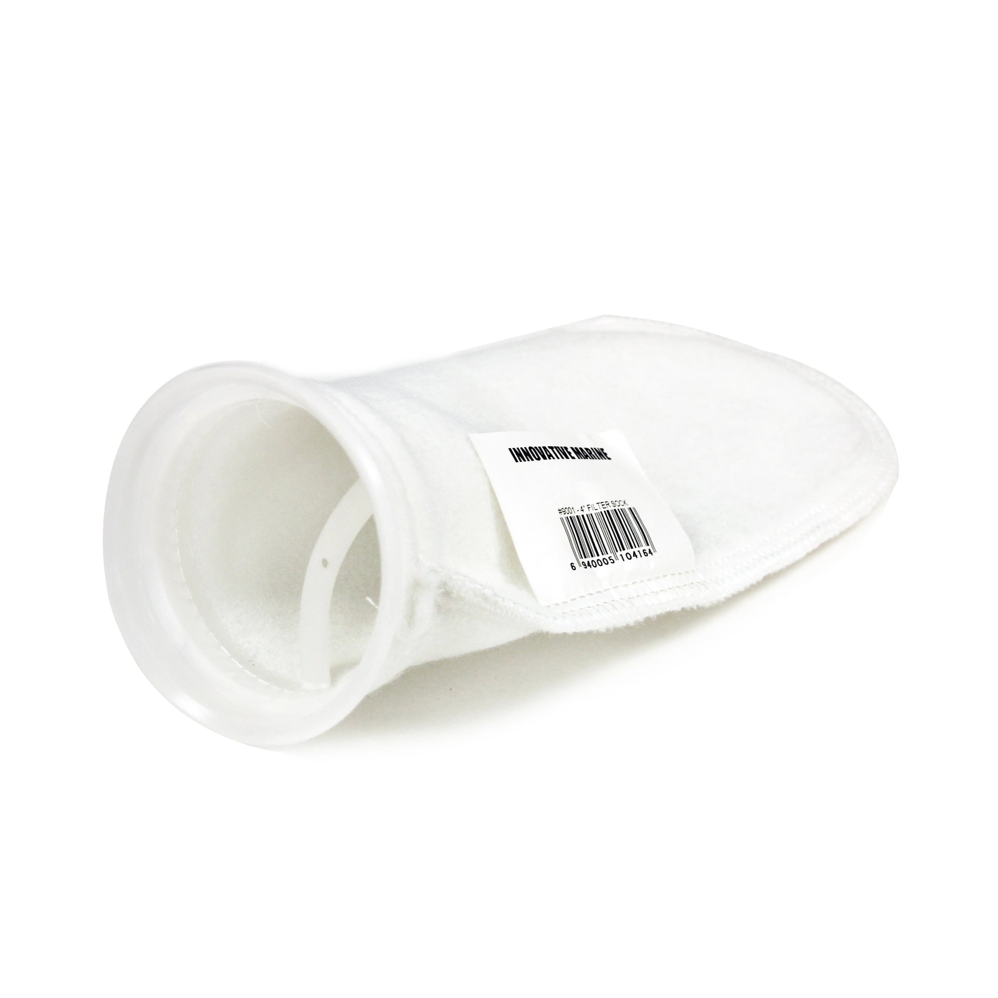Innovative Marine 200 Micron Felt Filter Sock w/ Plastic Ring [4 Inch]