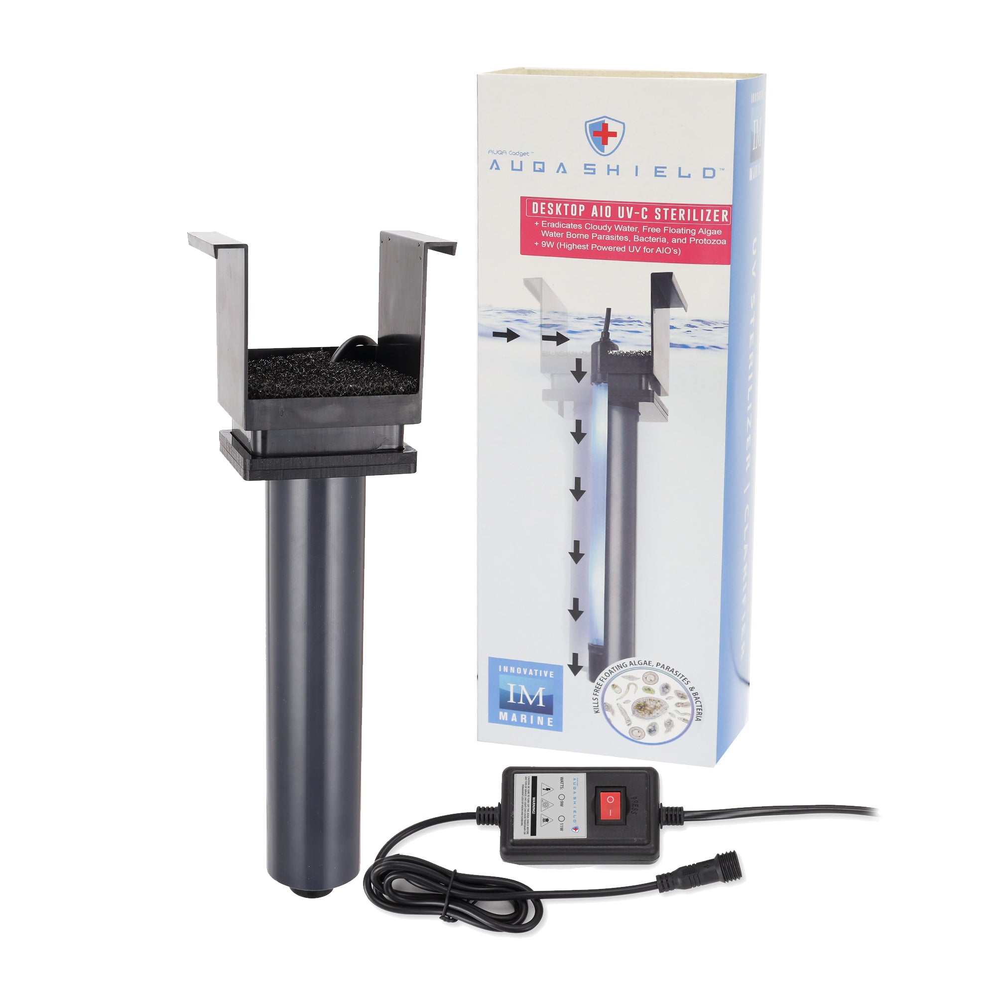 Innovative Marine AuqaShield™ 9 Watt UV Sterilizer / Clarifier [Desktop]