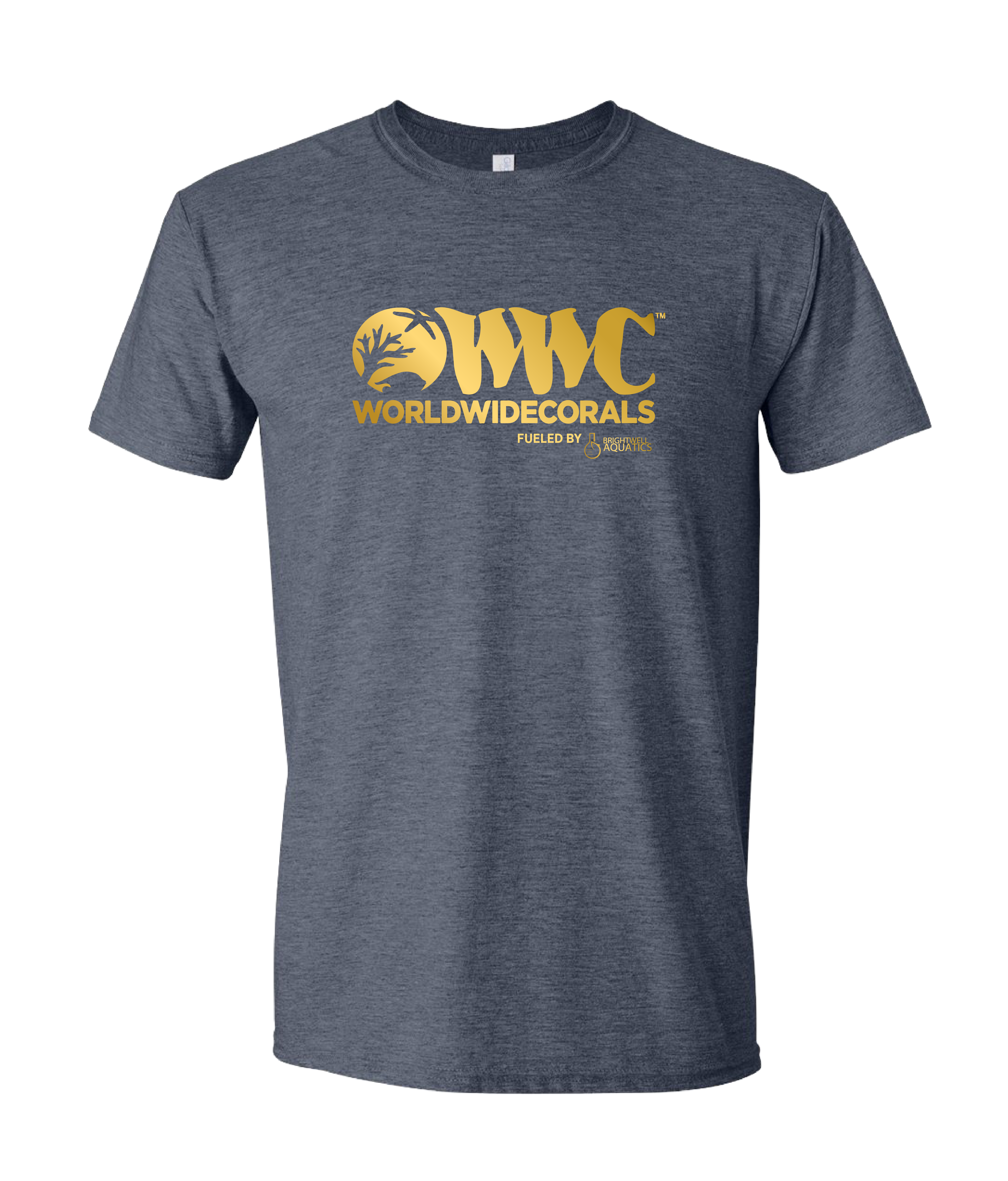 WWC Heather Navy Shirt w/ Gold Ink