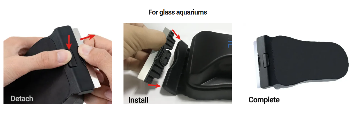 Maxspect REFINES Grande — Magnetic Aquarium Glass Scraper