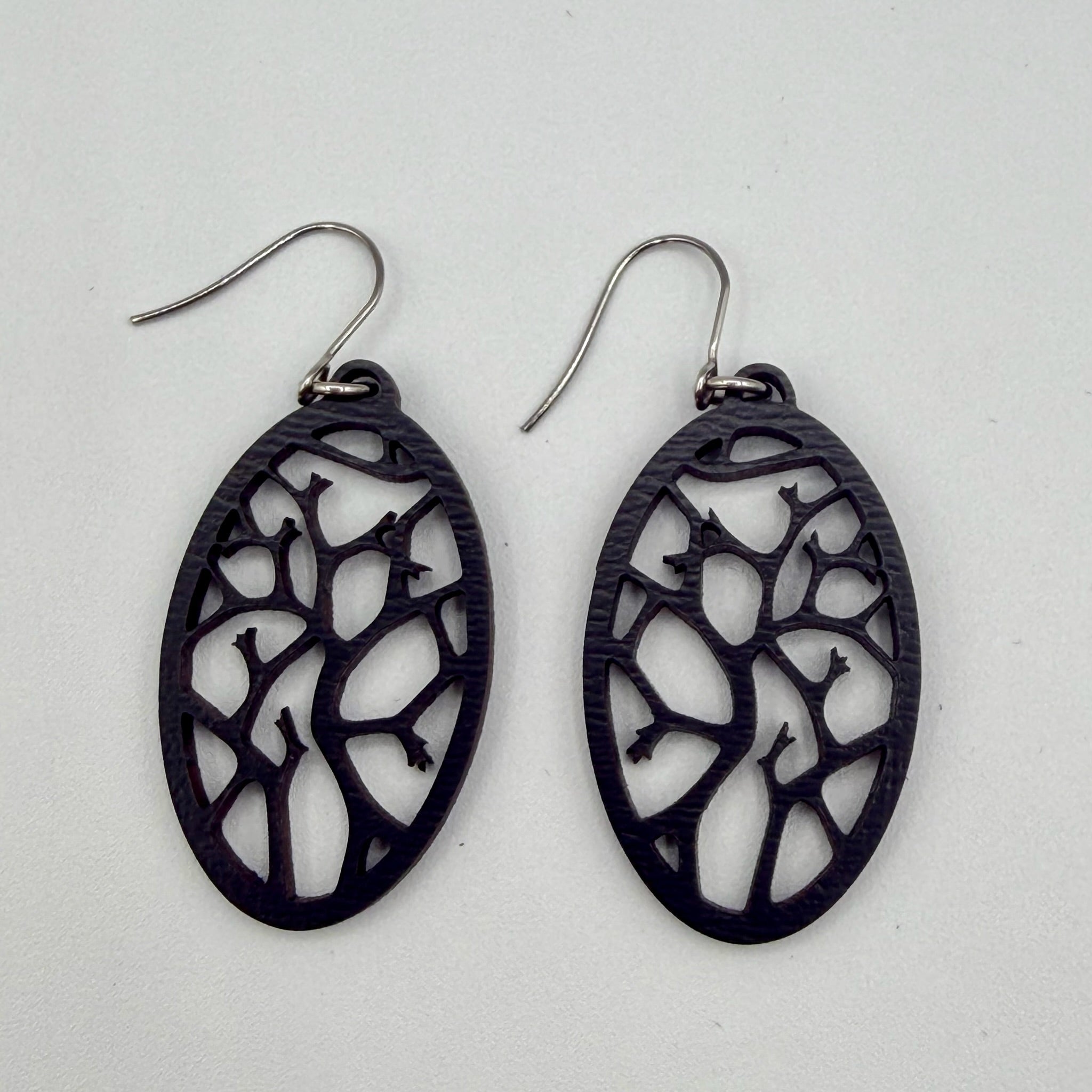 Recycled Roots Oval Earrings
