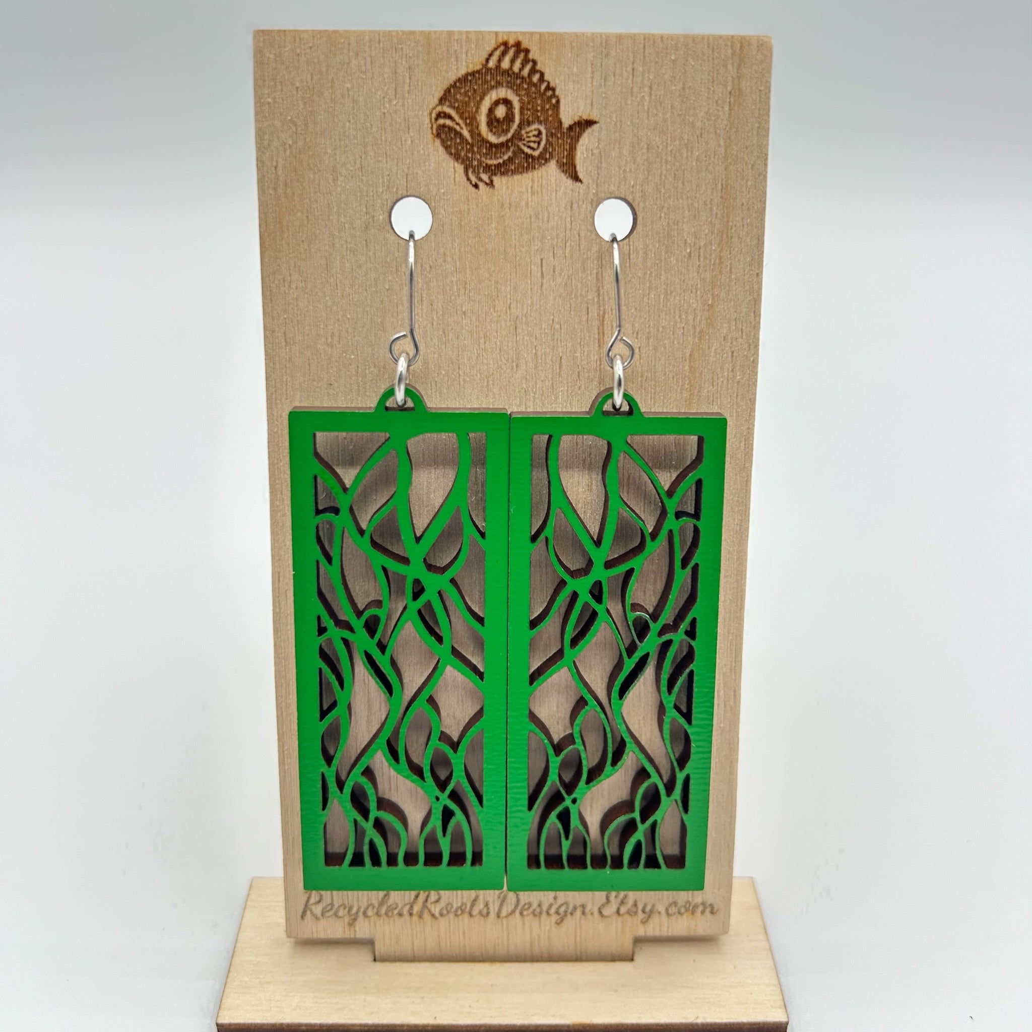 Recycled Roots Wave Earrings
