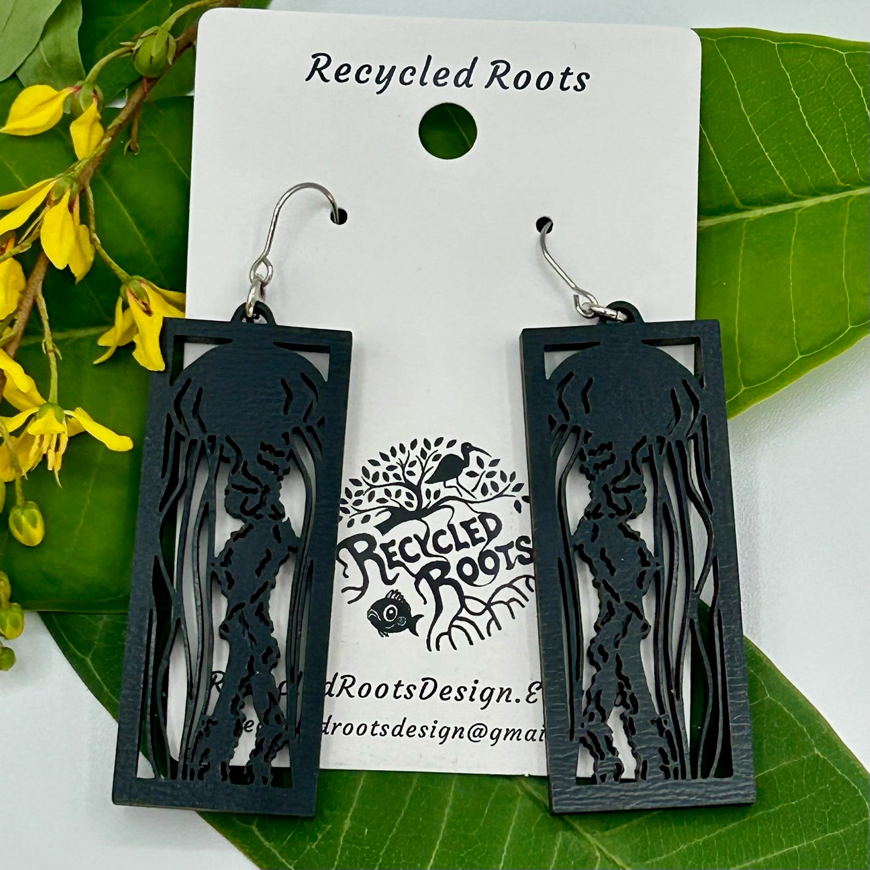 Recycled Roots Jellyfish Earrings