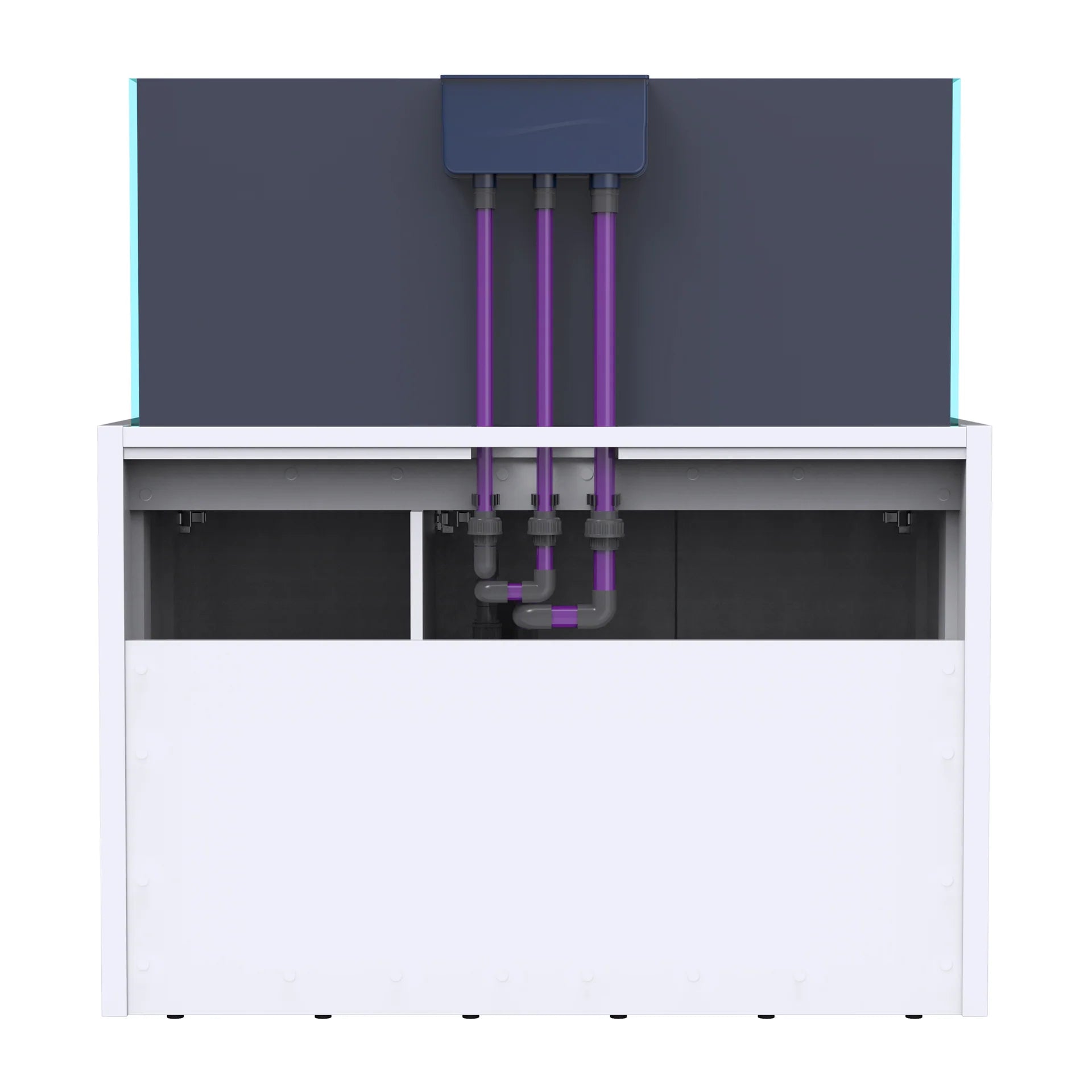 Nyos 100 Gallons OPUS G2 440 Pro-Line with White Cabinet (Aquarium, Plumbing, Sump & Stand Kit)