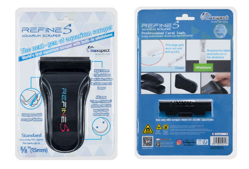 Maxspect REFINES Standard — Magnetic Aquarium Glass Scraper