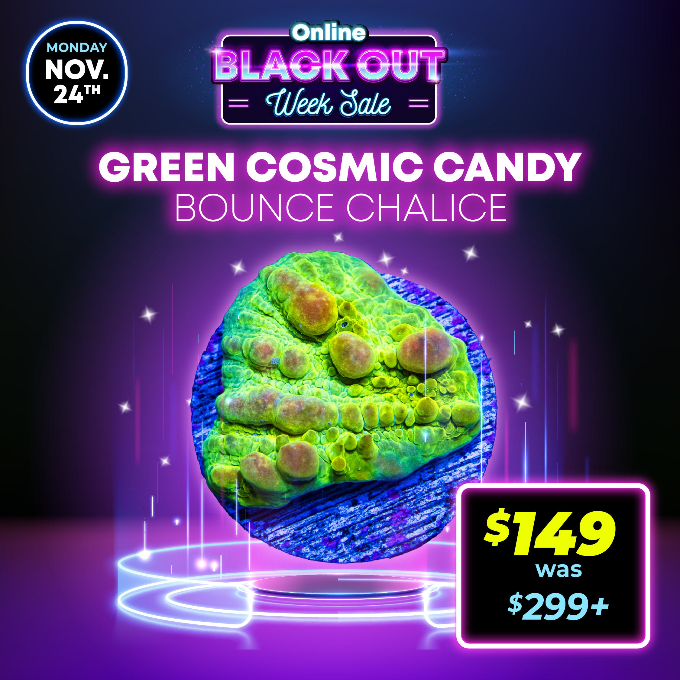WWC Green Cosmic Candy Bounce Chalice