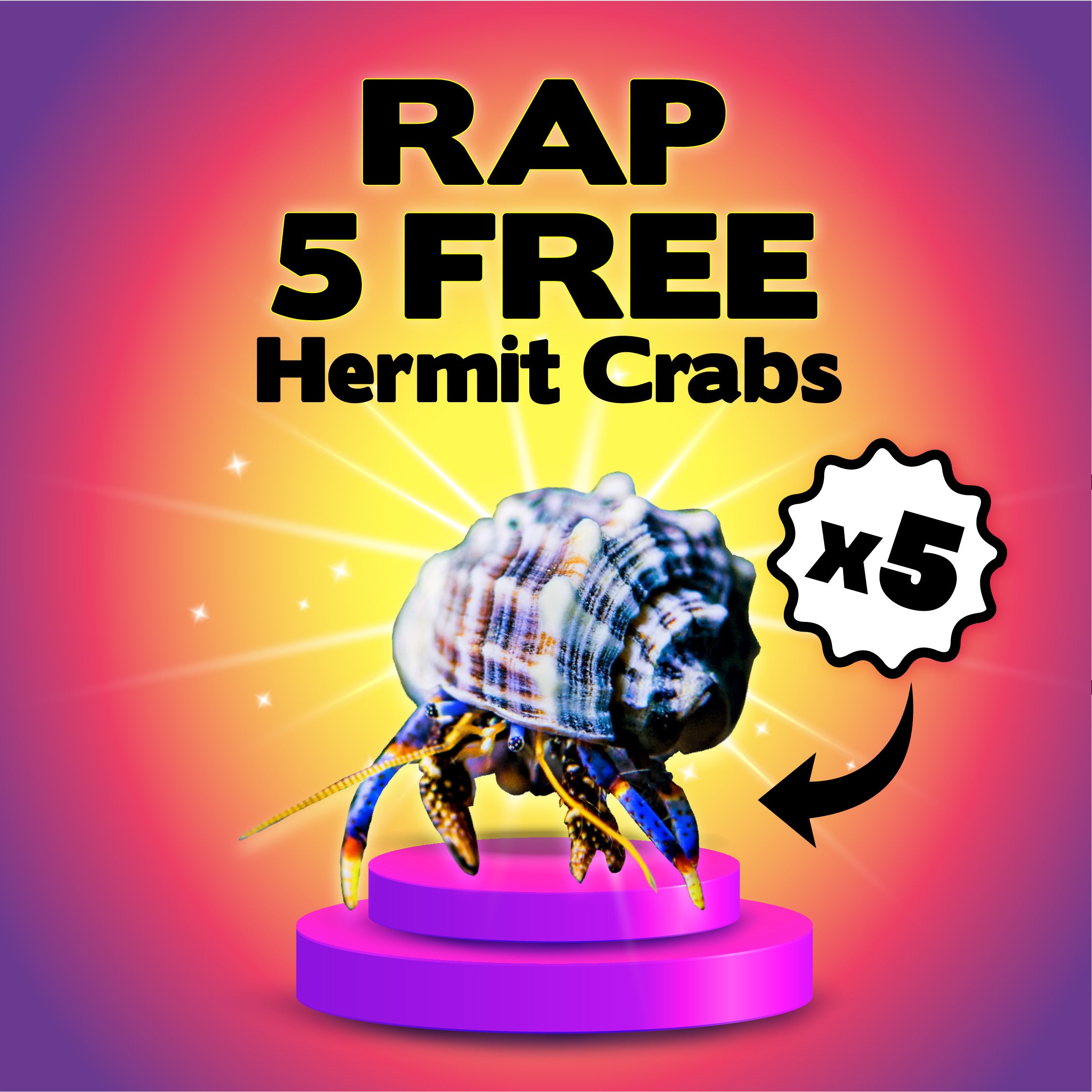 RAP 5 FREE HERMITS!