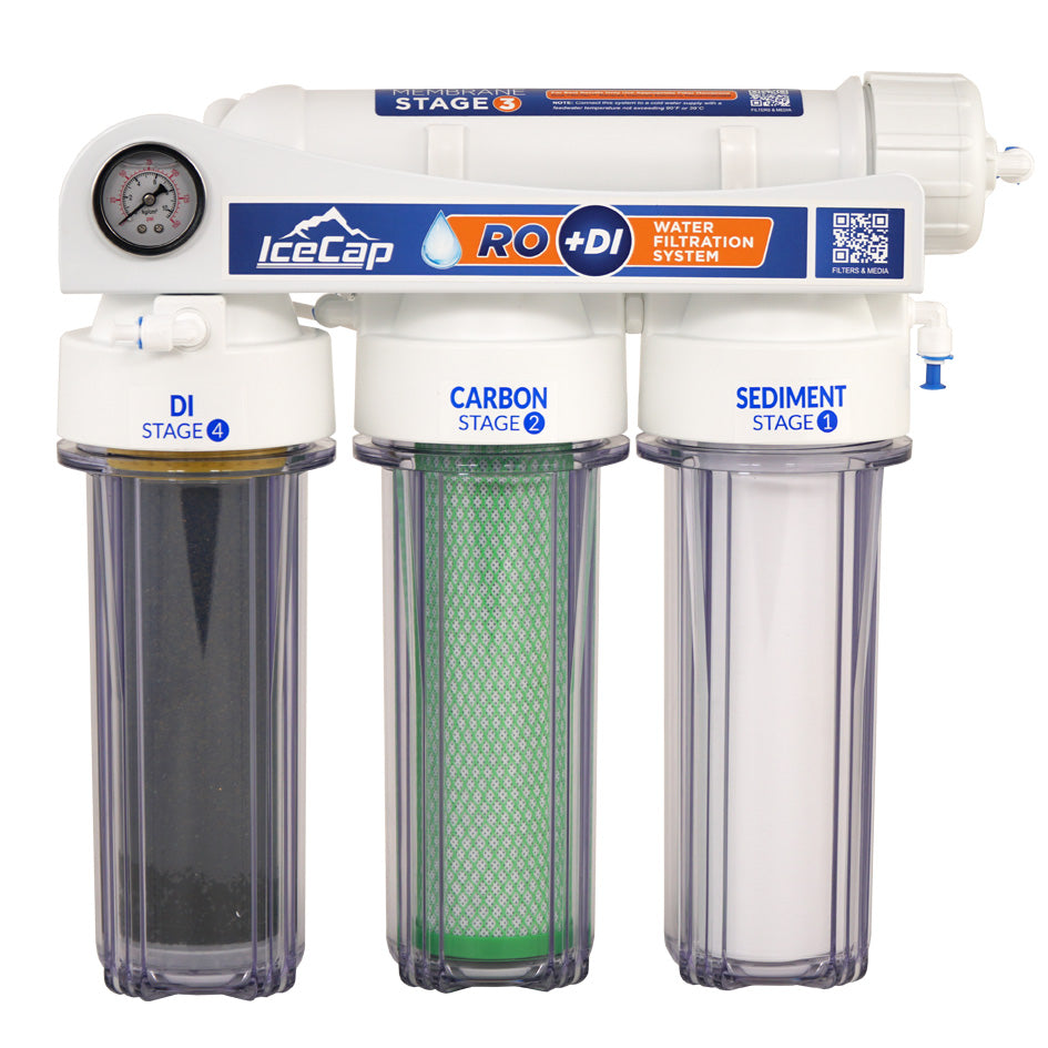 IceCap 100 GPD Reverse Osmosis RO/DI Water Filtration System