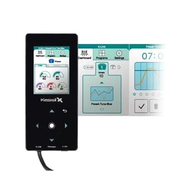 Kessil Spectral Controller X | Touch Screen LED Light Controller for A360X & 0-10V Kessil Aquarium Lights | K-Link + 0-10V