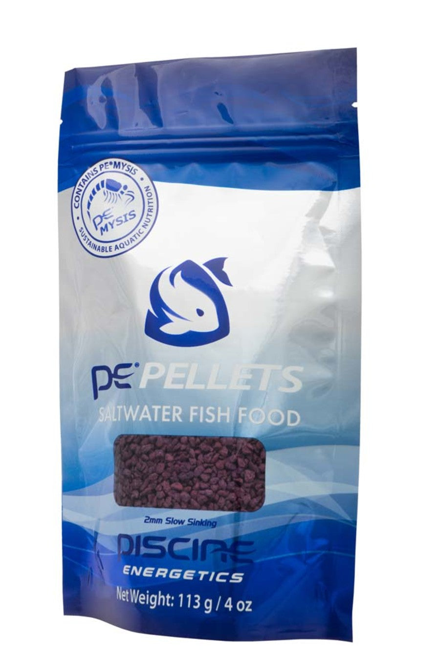 PE Mysis Pellets Saltwater Fish Food 2mm/4oz